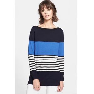 KATE SPADE | Blue & Navy Striped Sweater